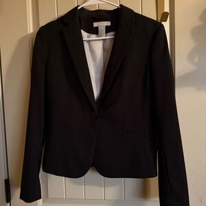 H&M size 8 black blazer, women’s business casual suit jacket